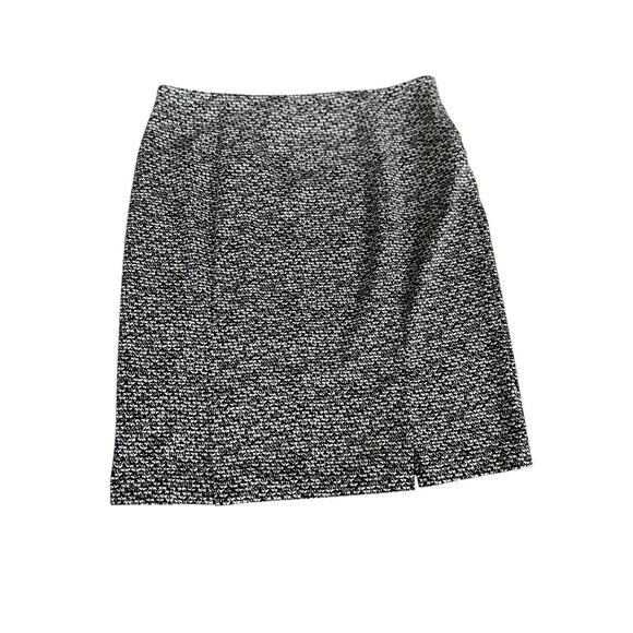 Michael Kors‎ Pencil Skirt Size 14 Black White Patterned Straight Career Stretch - Picture 3 of 9